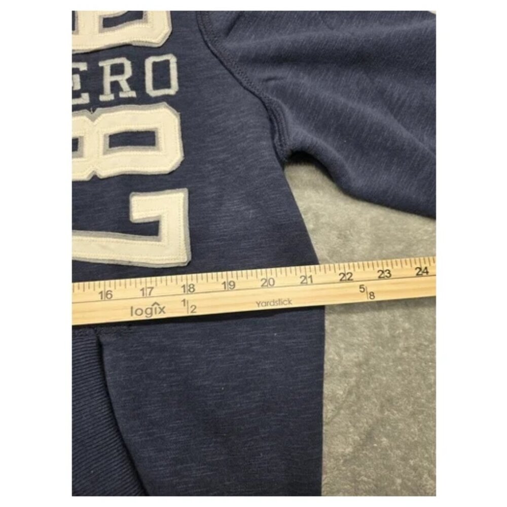 Aeropostale Zip-Up Hoodie Mens Medium Blue Front Logo NWT‎ - Picture 2 of 11